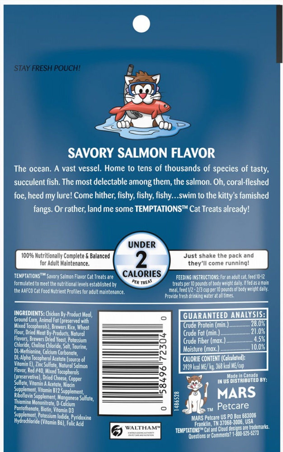 Cat TEMPTATIONS | Temptations Savory Salmon Flavor Cat Treats