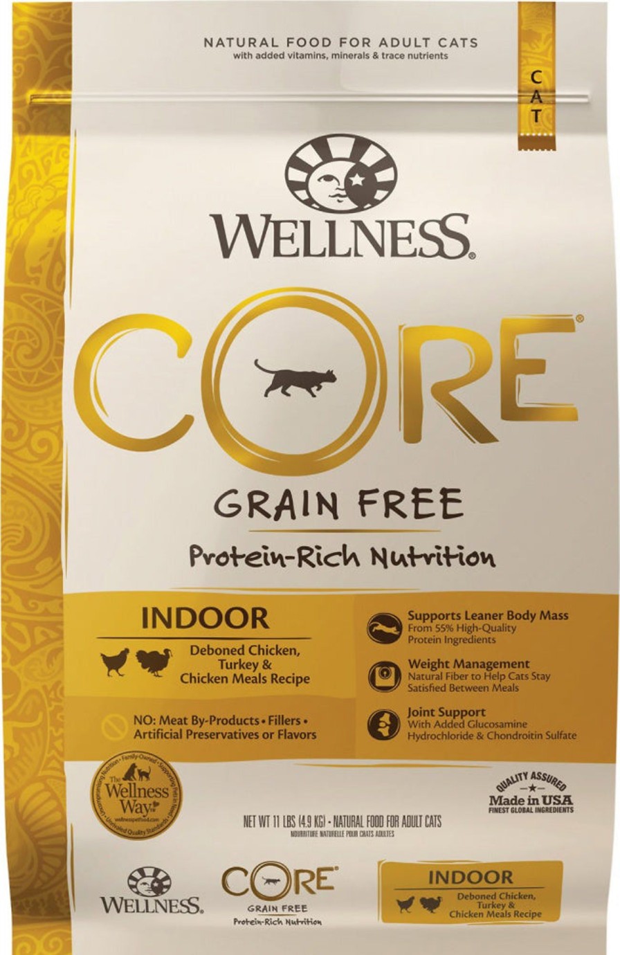 Cat Wellness Dry Food | Wellness Core Grain Free Natural Indoor Health Chicken And Turkey Recipe Dry Cat Food