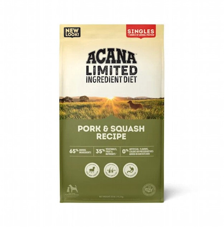 Dog ACANA Dry Food | Acana Singles Limited Ingredient Grain Free High Protein Pork & Squash Recipe Dry Dog Food