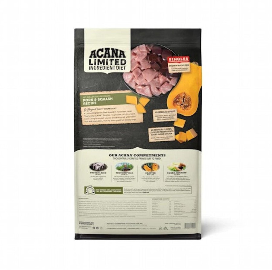 Dog ACANA Dry Food | Acana Singles Limited Ingredient Grain Free High Protein Pork & Squash Recipe Dry Dog Food