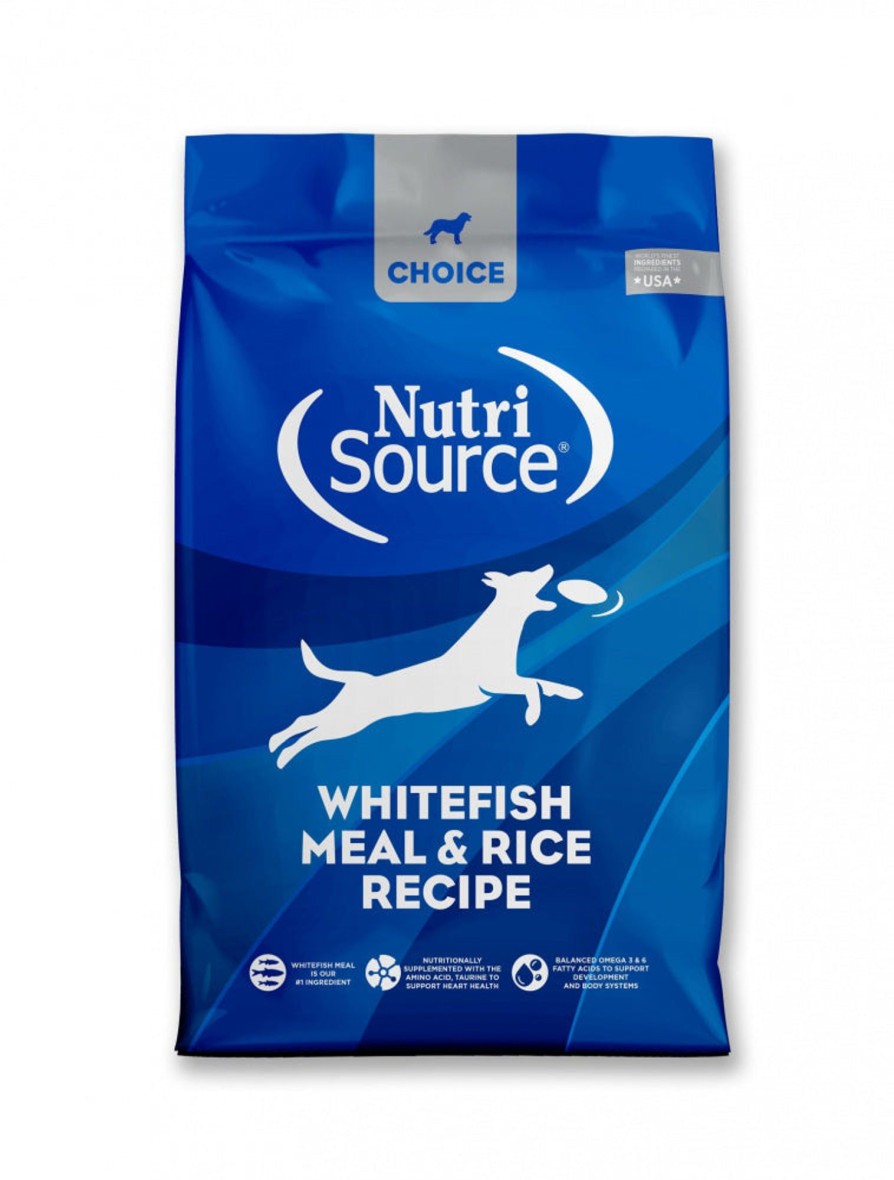 Dog NutriSource Dry Food | Nutrisource Choice Whitefish Meal & Rice Recipe Dry Dog Food