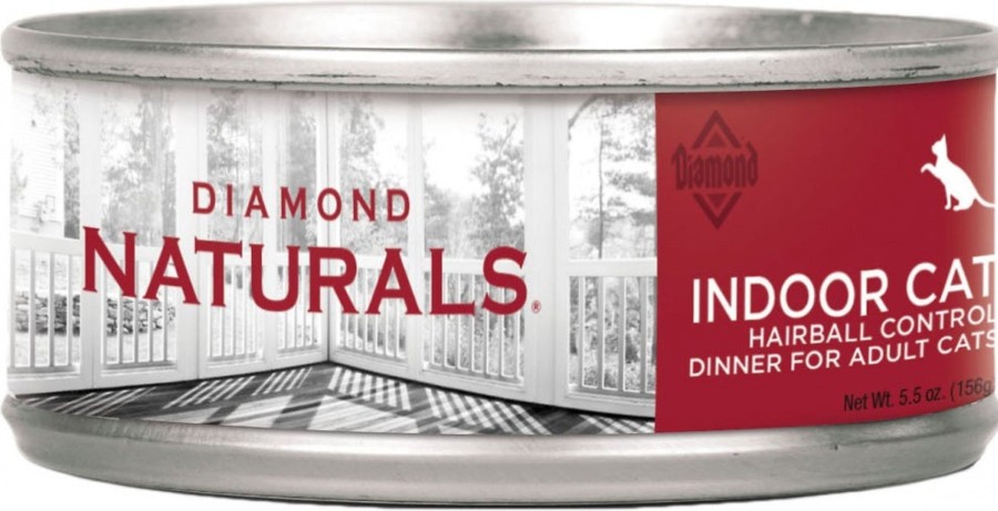 Cat Diamond Wet Food | Diamond Naturals Indoor Hairball Control Adult Formula Canned Cat Food