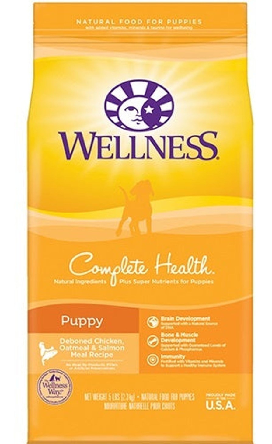 Dog Wellness Dry Food | Wellness Complete Health Natural Puppy Chicken, Oatmeal And Salmon Dry Dog Food