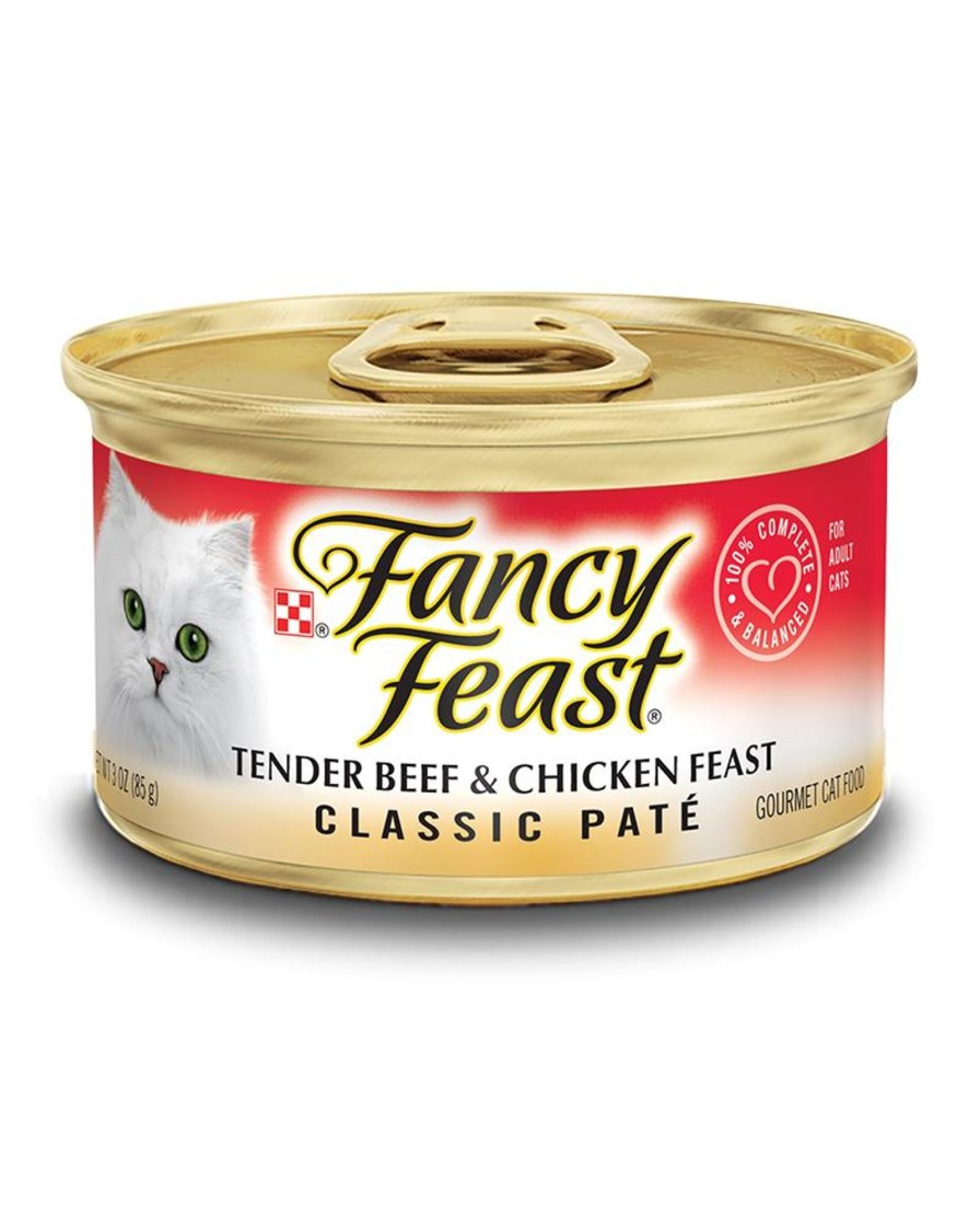 Cat Fancy Feast Wet Food | Fancy Feast Classic Tender Beef And Chicken Feast Canned Cat Food