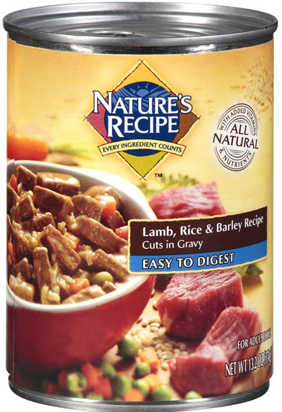 Dog Nature's Recipe | Nature'S Recipe Easy To Digest Lamb Rice And Barley Cuts In Gravy Canned Dog Food