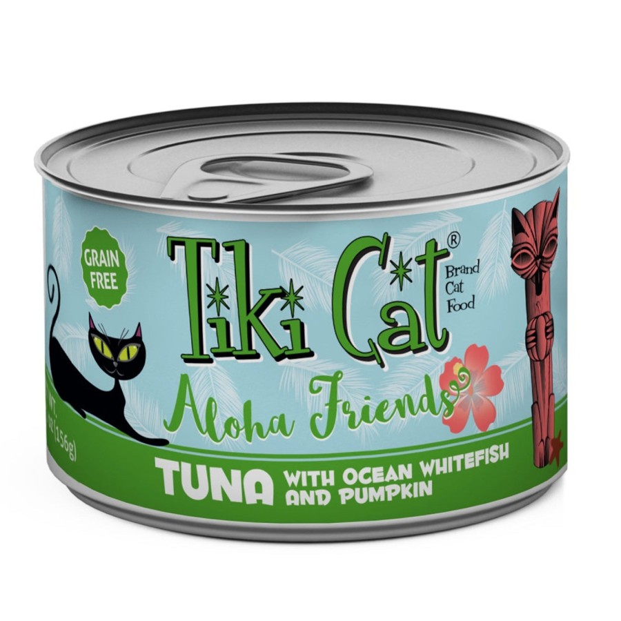 Cat Tiki Cat Wet Food | Tiki Cat Aloha Friends Grain Free Tuna With Ocean Whitefish And Pumpkin Canned Cat Food