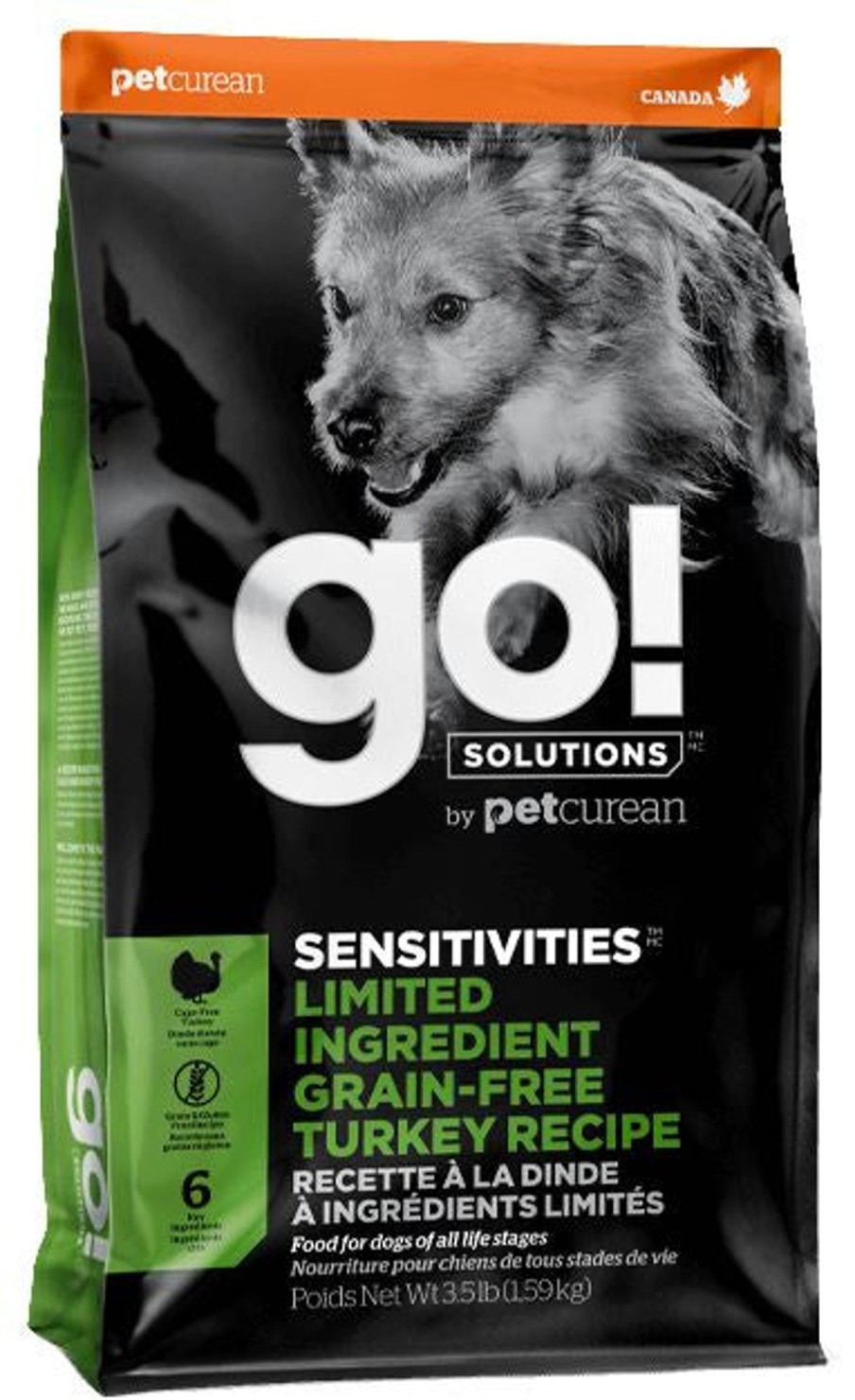 Dog Petcurean Dry Food | Petcurean Go! Solutions Sensitivities Limited Ingredient Turkey Recipe Dry Dog Food