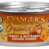 Cat Evangers Wet Food | Evangers Organics Turkey And Butternut Squash Canned Cat Food