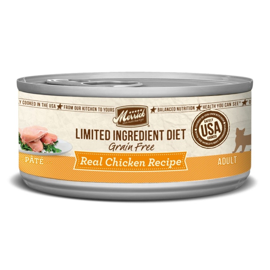 Cat Merrick Wet Food | Merrick Limited Ingredient Diet Grain Free Real Chicken Pate Canned Cat Food