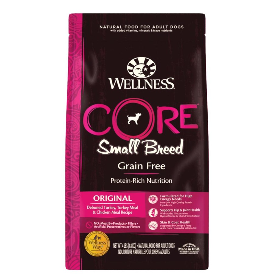 Dog Wellness | Wellness Core Grain Free Natural Small Breed Health Turkey And Chicken Recipe Dry Dog Food