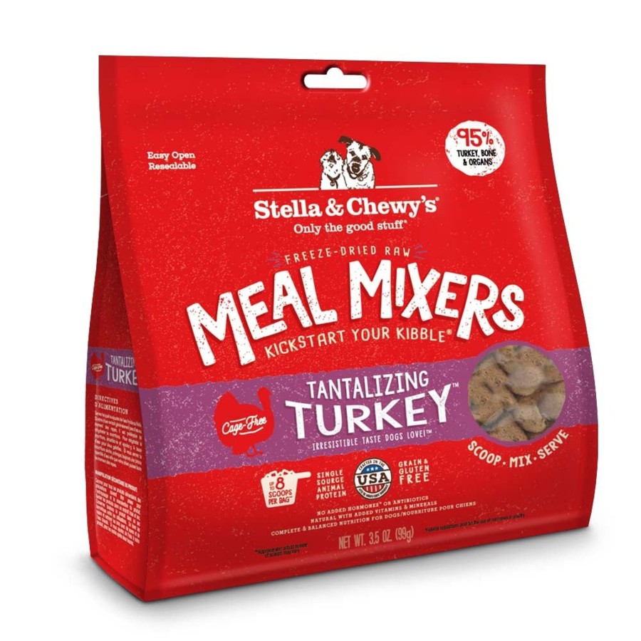 Dog Stella u0026 Chewy's Freeze Dried | Stella & Chewy'S Freeze Dried Raw Tantalizing Turkey Meal Mixers Grain Free Dog Food Topper