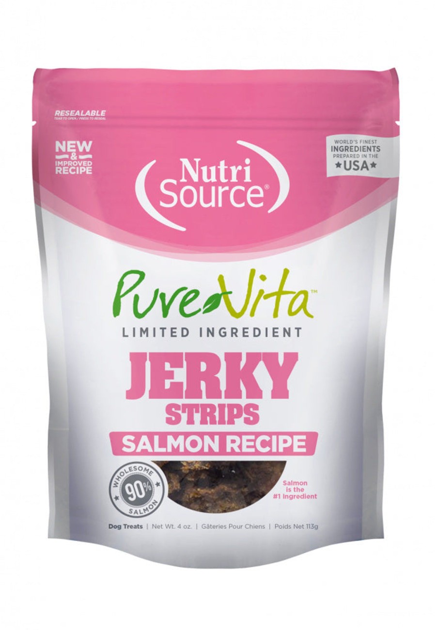 Dog PureVita | Purevita Limited Ingredient 96% Salmon Jerky Holistic Dog Treats