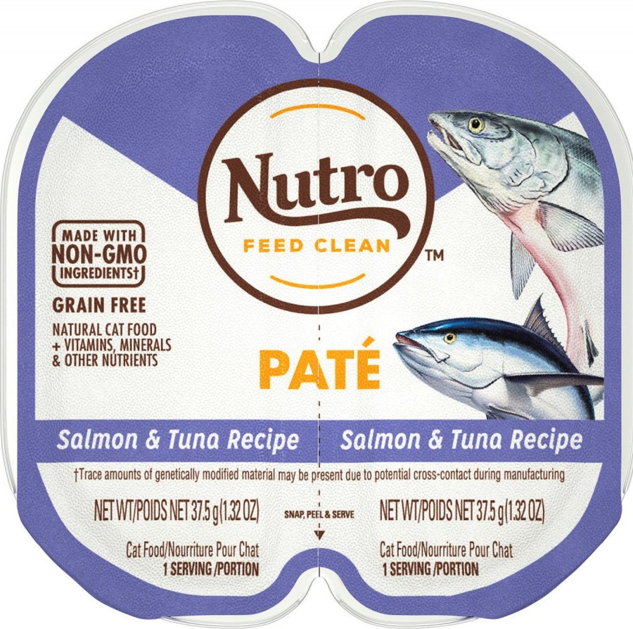 Cat Nutro Wet Food | Nutro Perfect Portions Grain-Free Salmon & Tuna Recipe Cat Food Trays