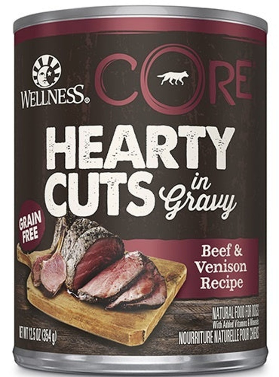 Dog Wellness Wet Food | Wellness Core Natural Grain Free Hearty Cuts Beef And Venison Canned Dog Food