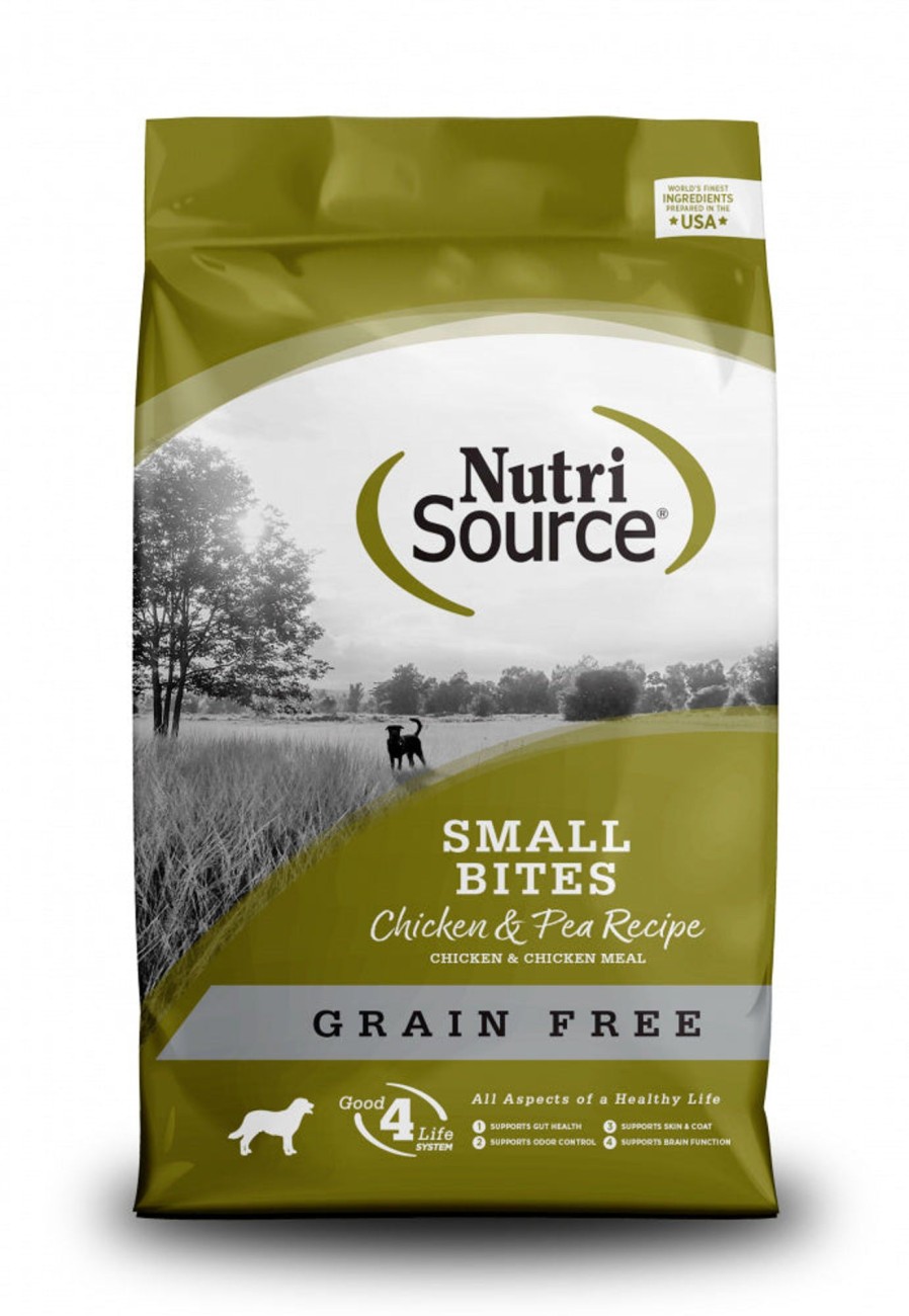 Dog NutriSource | Nutrisource Grain Free Small Breed Bites Chicken & Pea Recipe Dry Dog Food