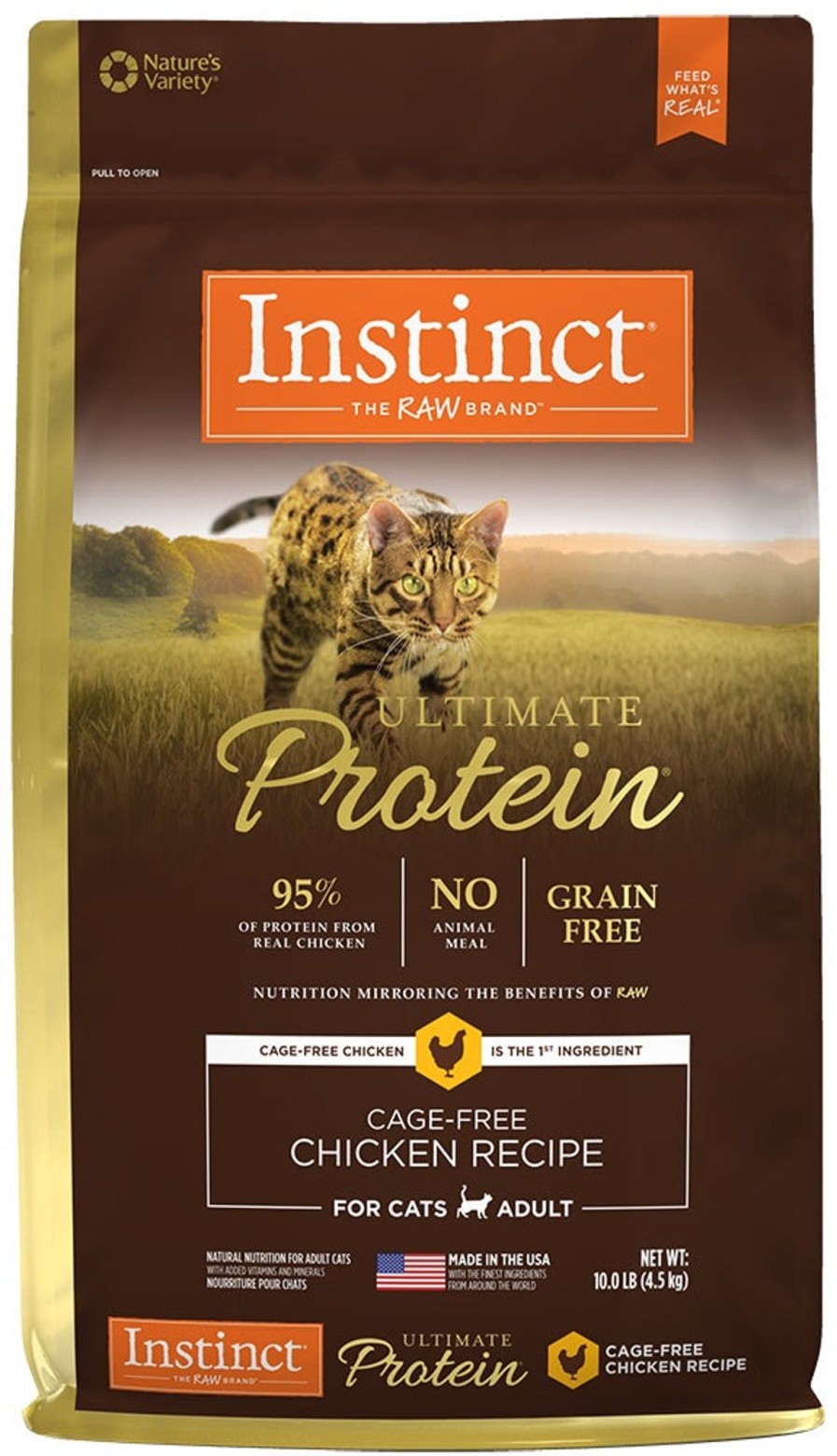 Cat Nature's Variety Freeze Dried | Instinct Ultimate Protein Adult Grain Free Cage Free Chicken Recipe Natural Dry Cat Food