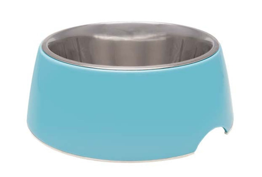 Cat Loving Pets | Loving Pets Electric Blue Retro Bowl