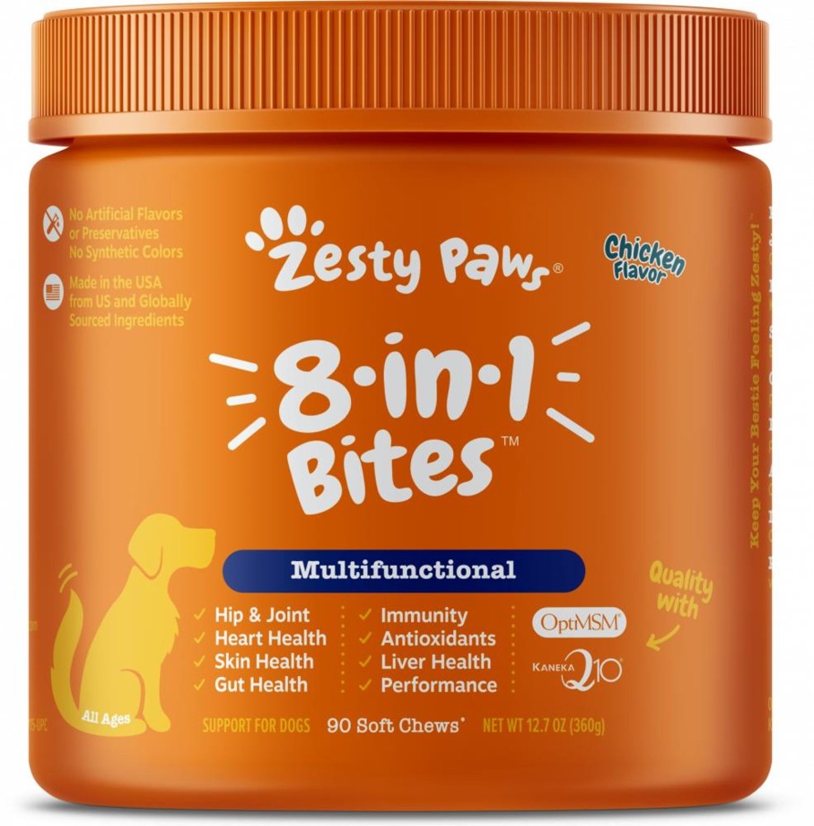 Dog Zesty Paws | Zesty Paws 8-In 1 Multifunctional Bites Chicken 90Ct