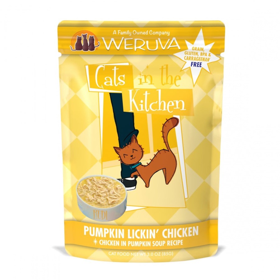 Cat Weruva Wet Food | Weruva Cats In The Kitchen Pumpkin Lickin Chicken Pouches Wet Cat Food