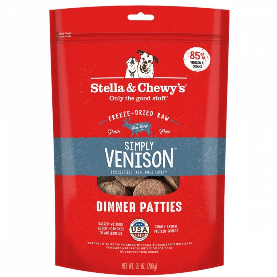 Dog Stella u0026 Chewy's Freeze Dried | Stella & Chewy'S Simply Venison Freeze-Dried Raw Patties Dog Food