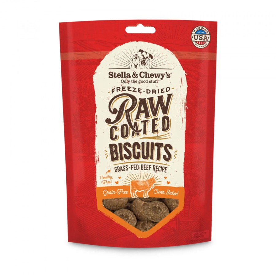 Dog Stella u0026 Chewy's Raw Natural Pet Food | Stella & Chewy'S Raw Coated Biscuits Grass Fed Beef Recipe Dog Treats