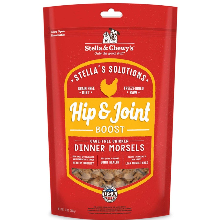 Dog Stella u0026 Chewy's Freeze Dried | Stella & Chewy'S Stella'S Solutions Grain Free Hip & Joint Boost Cage Free Chicken Dinner Morsels Freeze-Dried Raw Dog Food