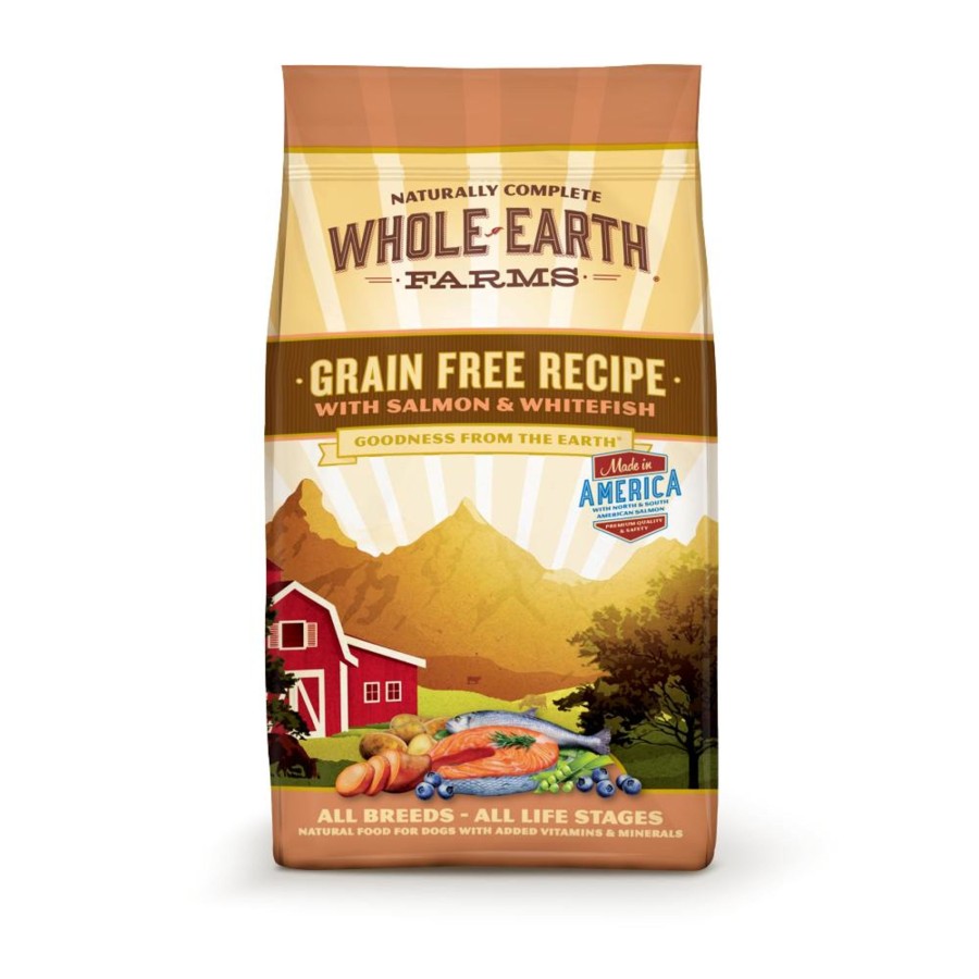 Dog Whole Earth Farms | Whole Earth Farms Grain Free Recipe Salmon And Whitefish Dry Dog Food