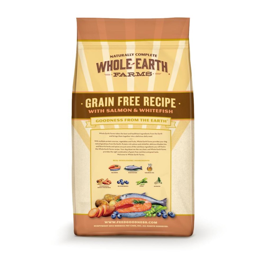 Dog Whole Earth Farms | Whole Earth Farms Grain Free Recipe Salmon And Whitefish Dry Dog Food