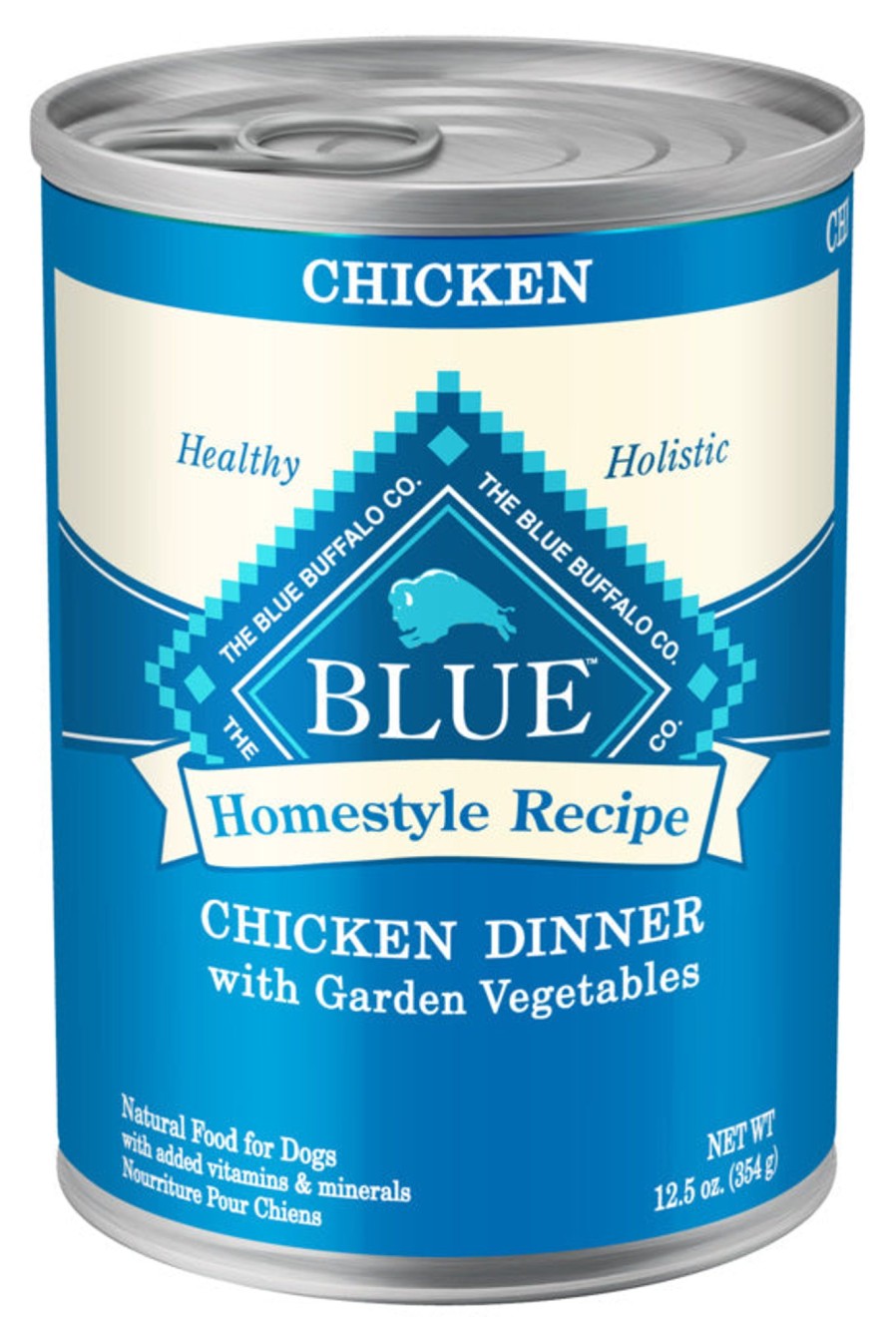 Dog Blue Buffalo Wet Food | Blue Buffalo Homestyle Recipe Adult Chicken Dinner With Garden Vegetables Canned Dog Food