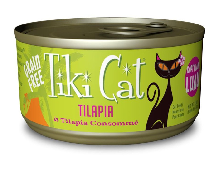 Cat Tiki Cat Wet Food | Tiki Cat Kapi'Olani Luau Grain Free Tilapia In Tilapia Consomme Canned Cat Food