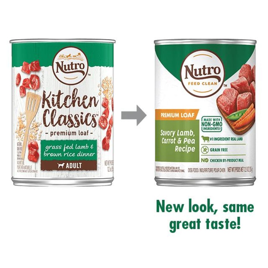 Dog Nutro | Nutro Premium Loaf Grain Free Savory Lamb, Carrot & Pea Adult Canned Dog Food