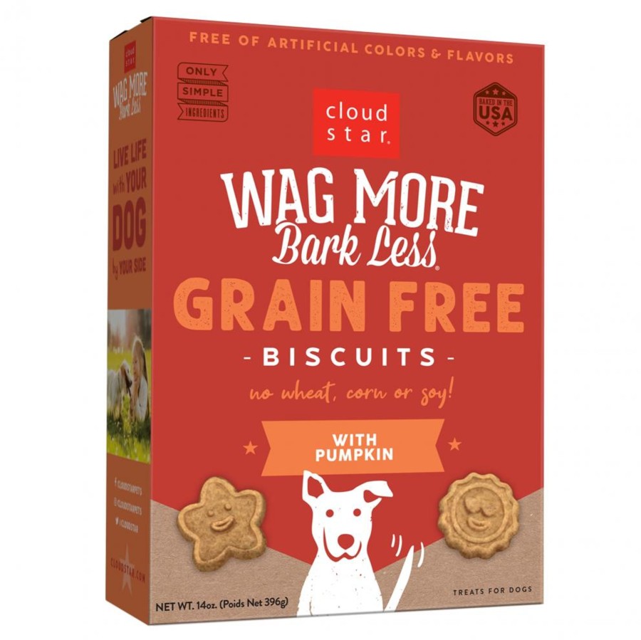 Dog Cloud Star | Cloud Star Wag More Bark Less Oven Baked Grain Free Pumpkin Dog Treats