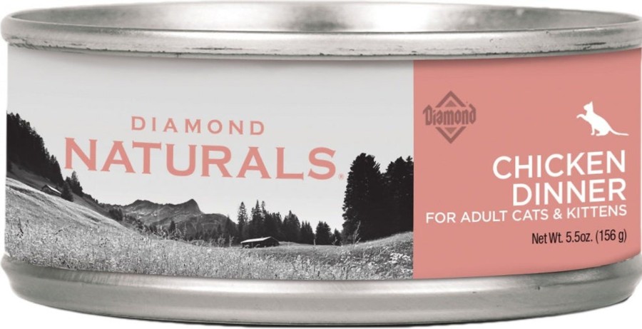 Cat Diamond Wet Food | Diamond Naturals Chicken Dinner Adult & Kitten Formula Canned Cat Food