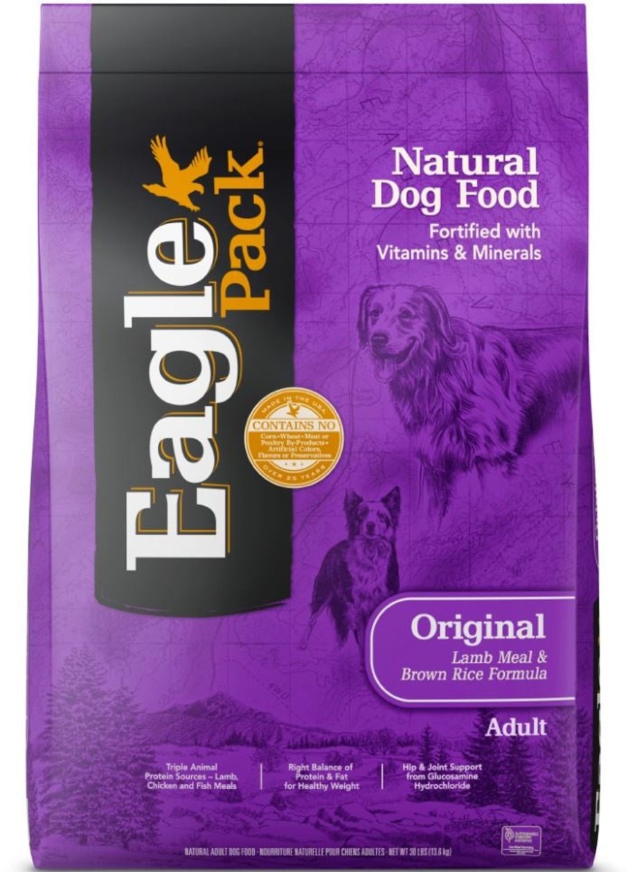 Dog Eagle Pack Dry Food | Eagle Pack Natural Lamb Meal And Brown Rice Formula Dry Dog Food