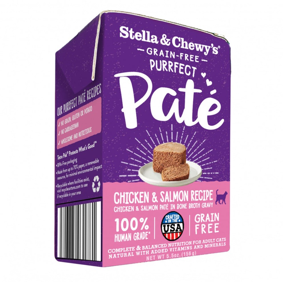 Cat Stella u0026 Chewy's Raw Natural Pet Food Wet Food | Stella & Chewy'S Purrfect Pate Chicken & Salmon Medley Recipe Wet Cat Food