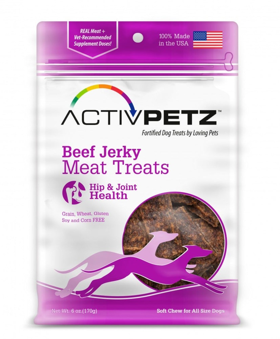 Dog Loving Pets | Loving Pets Activpetz Grain Free Beef Jerky Hip And Joint Health Dog Treats