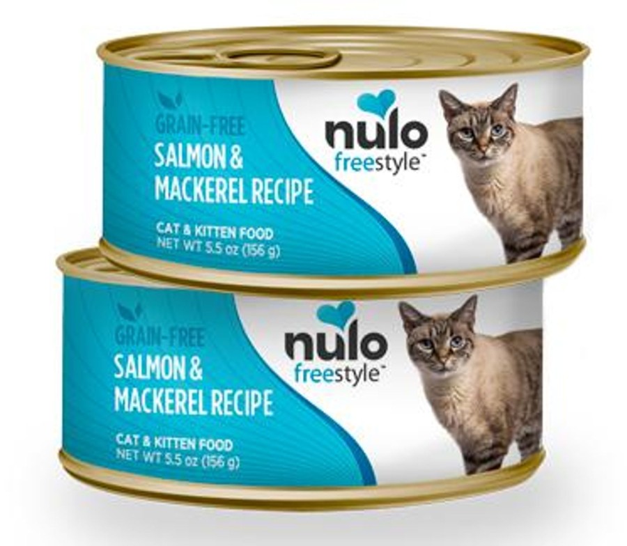 Cat Nulo Wet Food | Nulo Freestyle Grain Free Salmon And Mackerel Recipe Canned Kitten & Cat Food