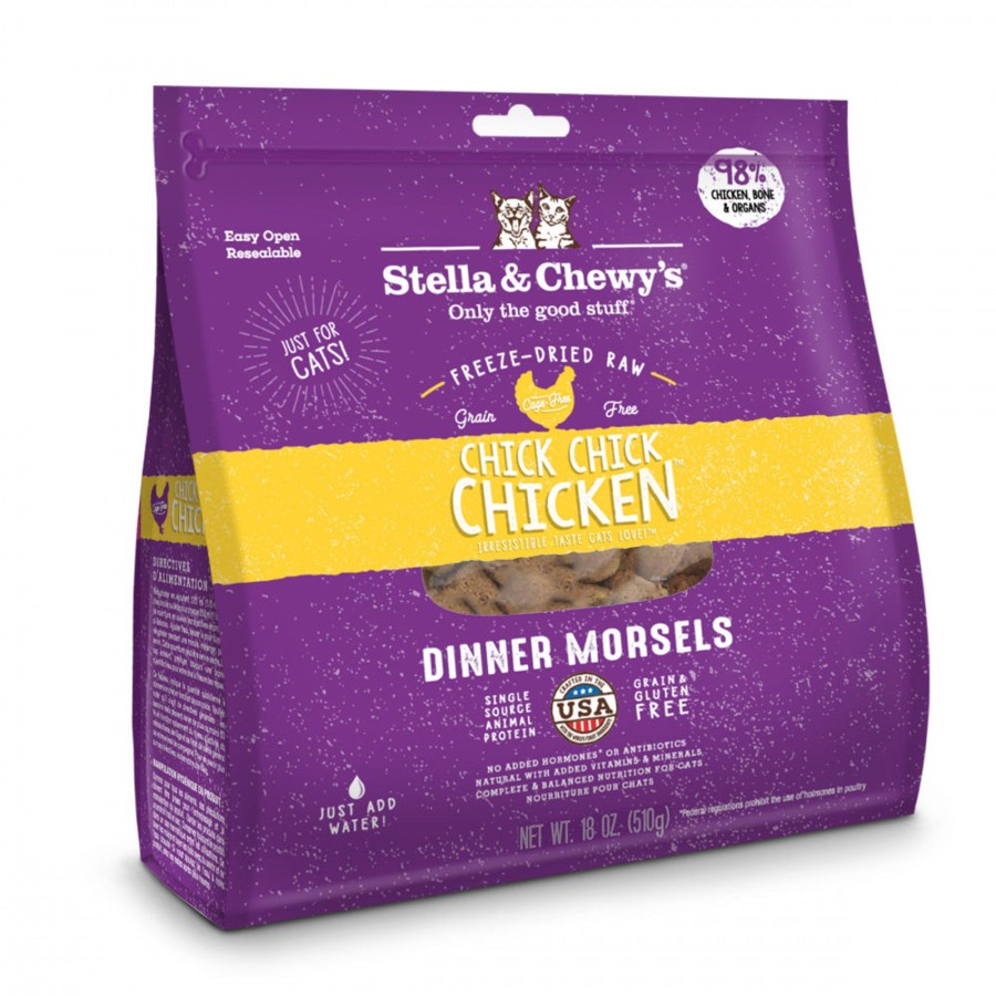 Cat Stella u0026 Chewy's Freeze Dried | Stella & Chewy'S Grain Free Chick Chick Chicken Dinner Morsels Freeze Dried Raw Cat Food