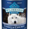 Dog Blue Buffalo Wet Food | Blue Buffalo Wilderness High-Protein Grain-Free Turkey & Chicken Grill Senior Canned Dog Food