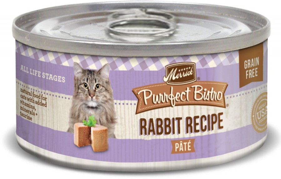 Cat Merrick Wet Food | Merrick Purrfect Bistro Grain Free Rabbit Pate Canned Cat Food