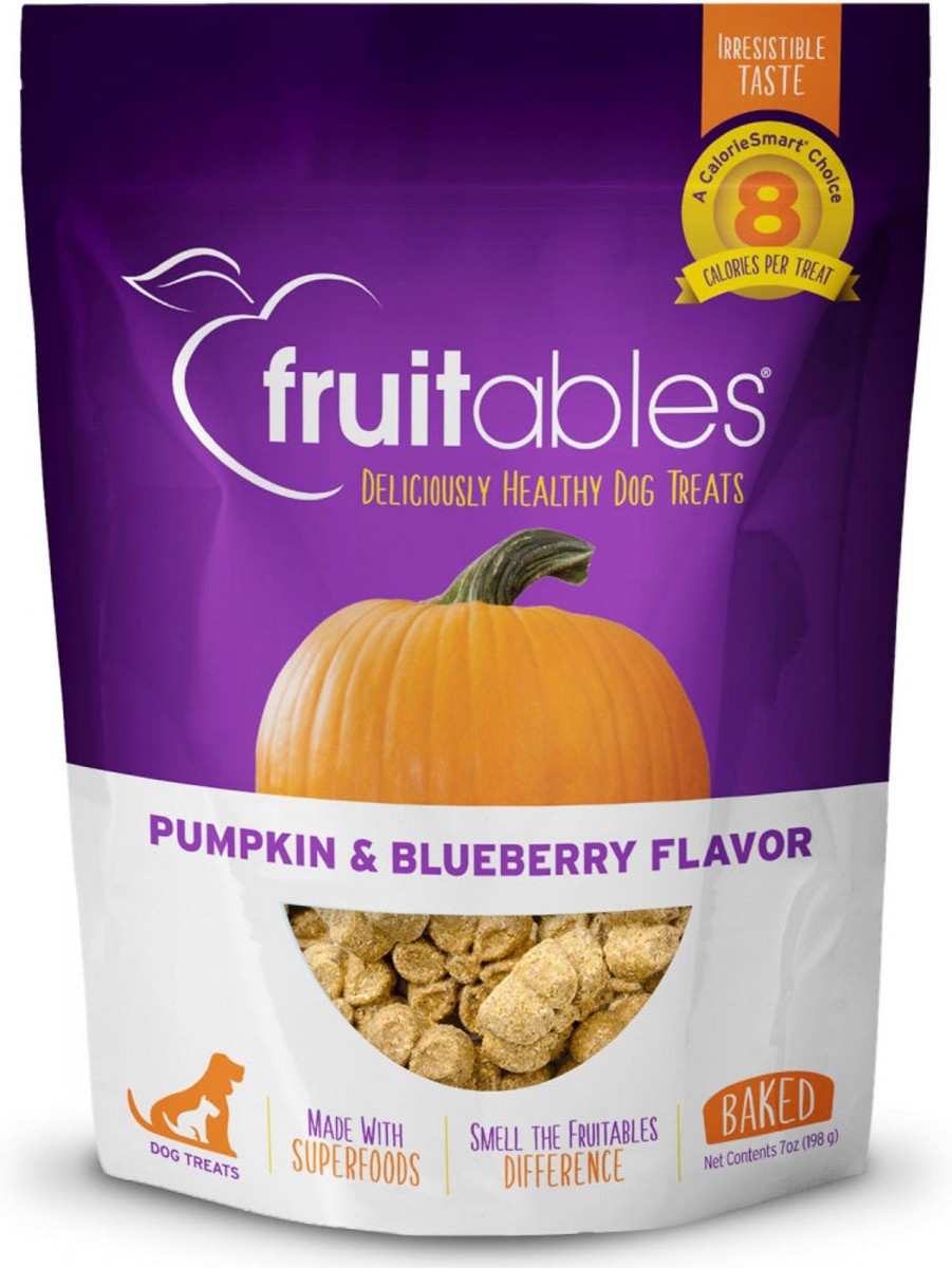 Dog Fruitables | Fruitables Pumpkin & Blueberry Flavor Crunchy Dog Treats