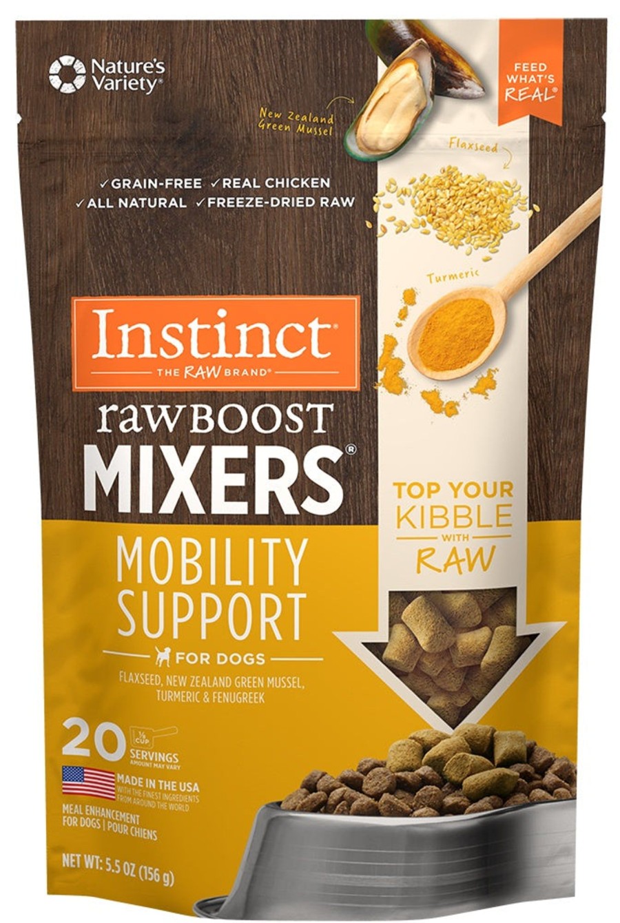 Dog Nature's Variety | Instinct Grain Free Freeze Dried Raw Boost Mixers Mobility Support Recipe Dog Food Topper