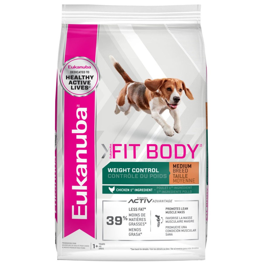 Dog EUKANUBA Dry Food | Fit Body Weight Control Medium Breed Dry Dog Food