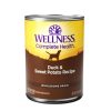 Dog Wellness | Wellness Complete Health Natural Duck And Sweet Potato Recipe Wet Canned Dog Food