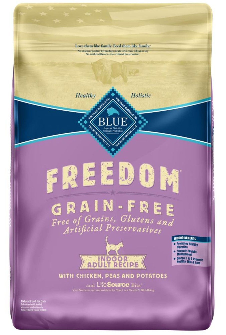 Cat Blue Buffalo Dry Food | Blue Buffalo Freedom Grain-Free Indoor Adult Chicken Recipe Dry Cat Food