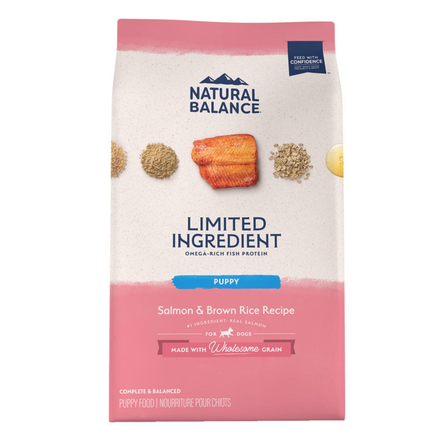 Dog Natural Balance Dry Food | Natural Balance Limited Ingredient Salmon & Brown Rice Puppy Recipe Dry Dog Food