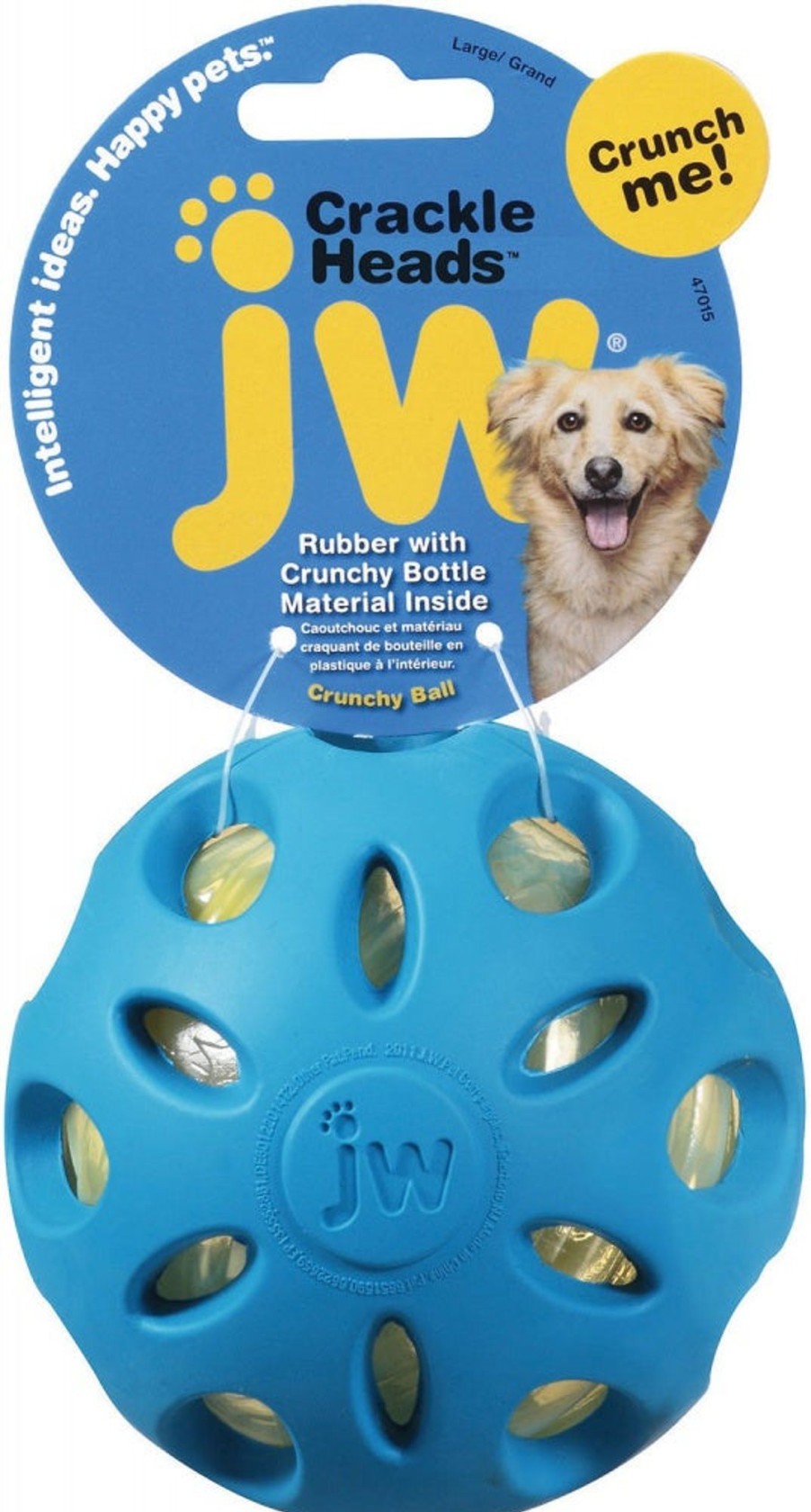 Dog JW Pet | Jw Pet Crackle Heads Ball Dog Toy