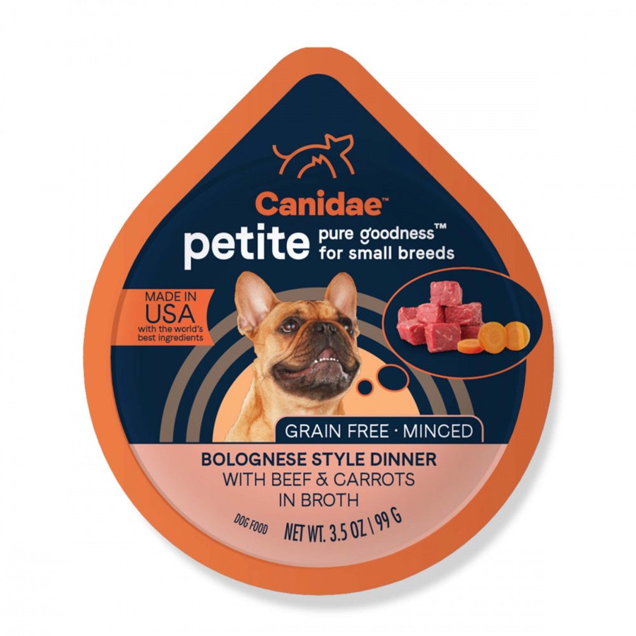 Dog Canidae | Canidae Grain Free Pure Petite Small Breed Bolognese Style Dinner Minced With Beef And Carrots In Broth Wet Dog Food