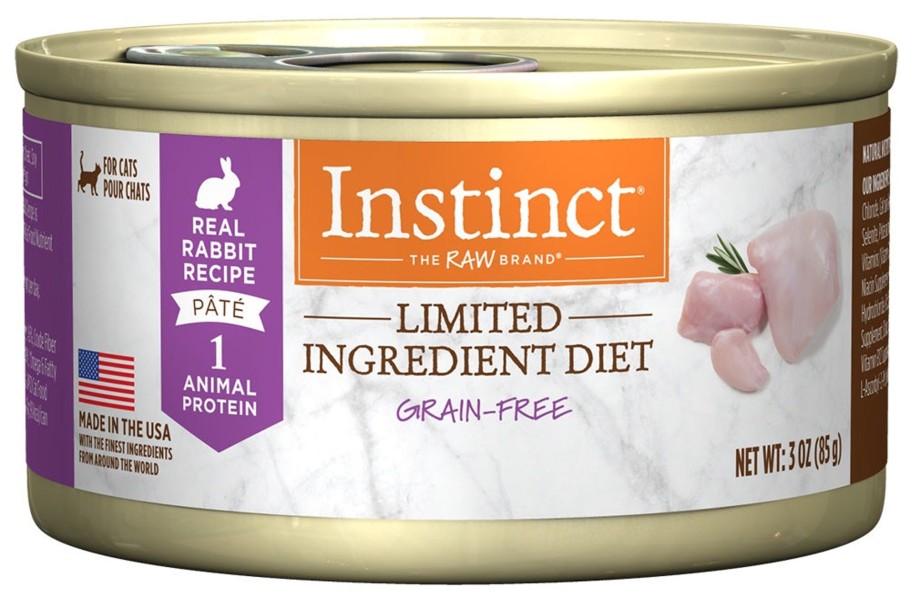 Cat Nature's Variety Wet Food | Instinct Grain Free Lid Rabbit Canned Cat Food