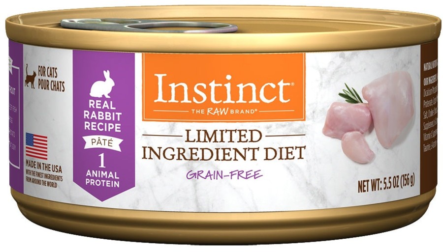 Cat Nature's Variety Wet Food | Instinct Grain Free Lid Rabbit Canned Cat Food